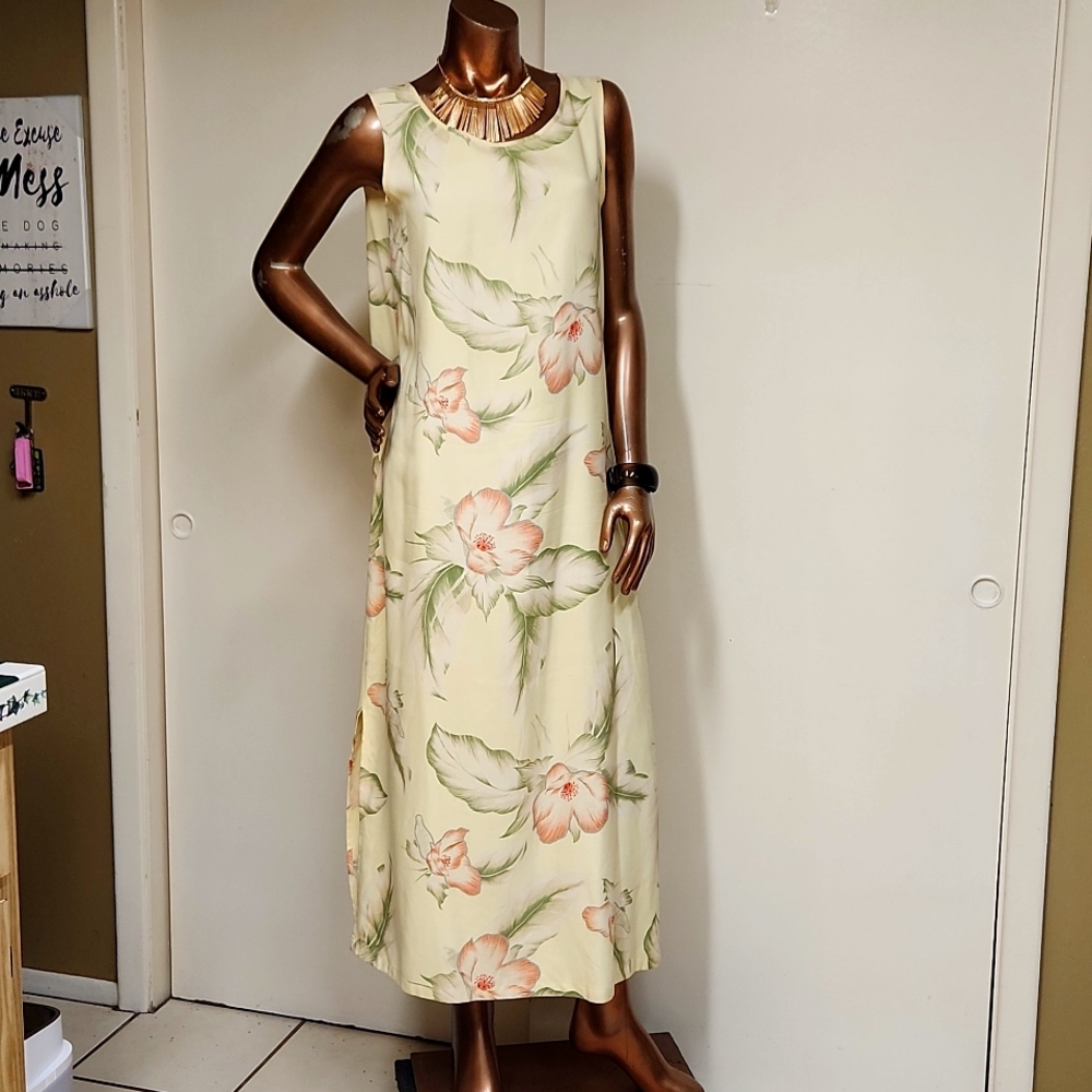 Bamboo Traders Resortwear Silk Maxi Dress